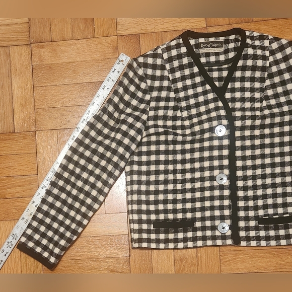 1980s Vintage 2 piece wool suit size M/L - Picture 13 of 14